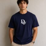 Drop Shoulder Dior Printed T-Shirt