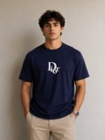Drop Shoulder Dior Printed T-Shirt